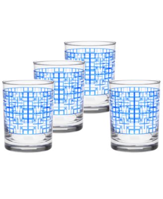 Двойные старомодные бокалы Фрэнка Ллойда Райта Милларда Блока, набор из 4-х бокалов