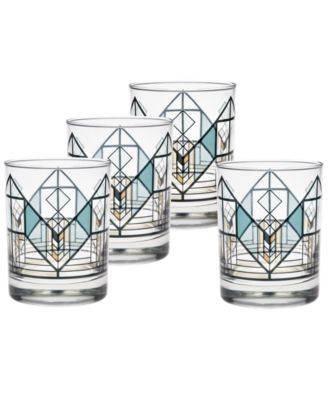 Двойные старомодные бокалы Frank Lloyd Wright Lake Geneva Tulip, набор из 4 бокалов