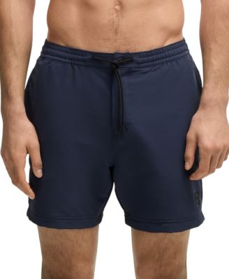 Мужские шорты для плавания с логотипом BOSS by Hugo Boss, синие