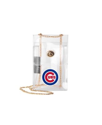 Сумка через плечо Logo Brands Chicago Cubs прозрачная, белая