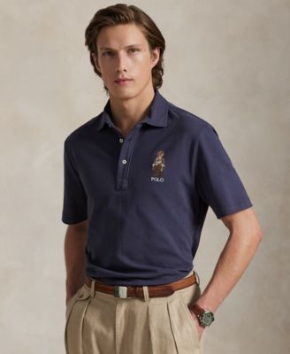 Мужская сетчатая рубашка-поло Polo Bear классического кроя от Polo Ralph Lauren