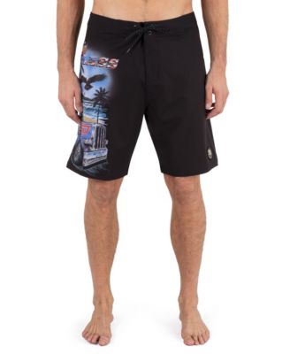 Мужские шорты Hurley Phantom Haulin Glass Boardshorts черного цвета
