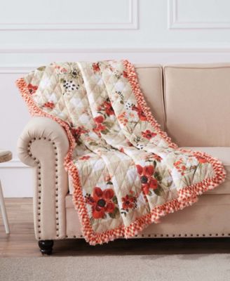 Хлопковый двусторонний стеганый плед Greenland Home Fashions, 50