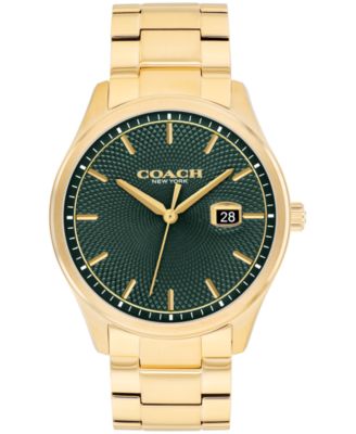 Мужские часы-браслет COACH Oliver Gold Tone из нержавеющей стали, 41 мм