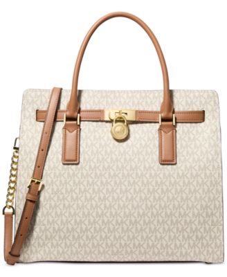 Большая сумка Michael Kors Hamilton Moderne белого цвета