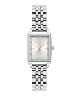 Женские кварцевые часы Olivia Burton с серебристым браслетом из нержавеющей стали, 25,5 мм x 20,5 мм