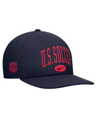 Мужская и женская кепка Nike Navy USMNT Pro Snapback синего цвета