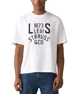 Мужская футболка Levi's® Lockwood Practice свободного кроя с коротким рукавом и круглым вырезом горловины и графическим логотипом