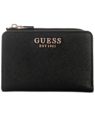Футляр для карточек GUESS Laurel II на молнии черного цвета