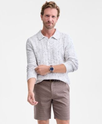 Мужской свитер-поло Club Room Donegal из плотной вязки, эксклюзивный бренд Macy's