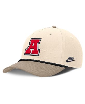 Мужская шапка Nike с логотипом Arizona Wildcats Rise Legacy Throwback из натуральной кожи коричнево-бежевого цвета