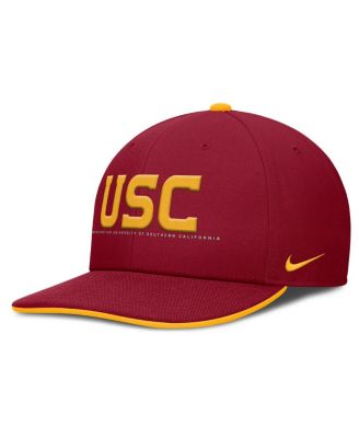 Мужская шапка Nike Cardinal USC Trojans 2025 On-Field Pro Performance с регулируемой посадкой, красная