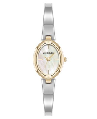 Женские кварцевые часы Anne Klein с браслетом из двухцветного металлического сплава, 18 мм
