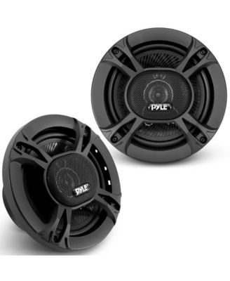 Акустическая система Pyle Three-Way Sound - Одна пара 6,5-дюймовых трехполосных громкоговорителей, 300 Вт с сопротивлением 4 Ом и 3/4-дюймовым пьезо-твитером черного цвета.