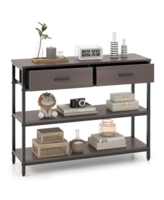 Консольный столик Volenca с выдвижными тканевыми ящиками для прихожей