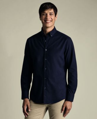 Мужская приталенная рубашка с длинным рукавом Charles Tyrwhitt