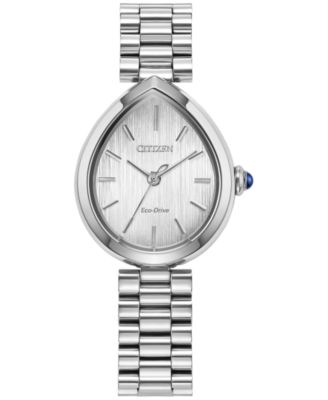 Женские часы Citizen Eco-Drive Classic Rainell с серебристым браслетом из нержавеющей стали, 26 мм