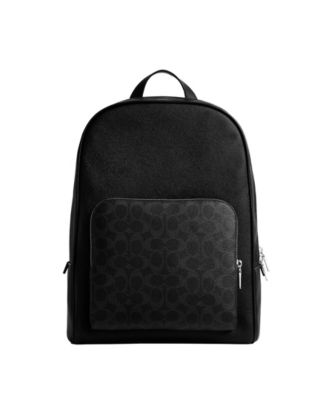Мужской рюкзак COACH из парусины с покрытием Wade и кожи с перекрестным узором