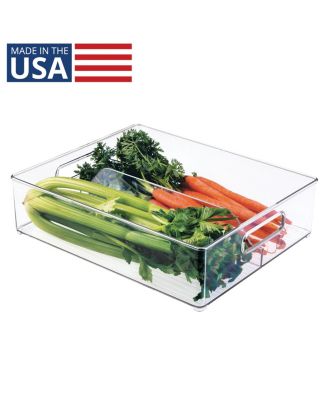 Разделенный контейнер IDesign для холодильника или кладовой, прозрачный, сделано в США