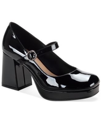 Потрясающая пара женских туфель-лодочек Vaneciaa Mary Jane с квадратным носком, эксклюзивный черный цвет Macy's