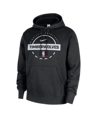 Мужская толстовка Nike Minnesota Timberwolves 2025/26 Authentic Practice Club, черный пуловер с капюшоном