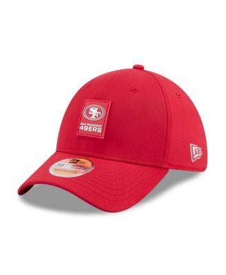 Мужская шапка New Era Scarlet San Francisco 49ers 2025 Sideline 39-го РАЗМЕРА, красная