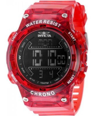 Мужские часы Invicta 49045 Invicta Racing с цифровым GMT/будильником и черным циферблатом