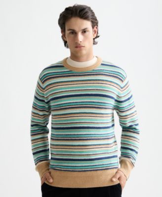 Мужской полосатый свитер с длинным рукавом SCOTCH & SODA