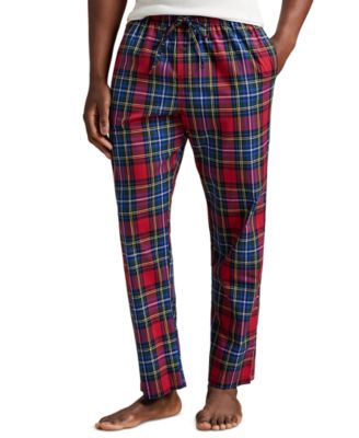 Мужские тканые пижамные брюки Polo Ralph Lauren в клетку