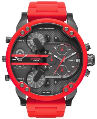 red diesel watch men's