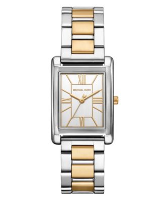 Женские двухцветные часы Michael Kors Essex с тремя стрелками из нержавеющей стали, 26x36 мм