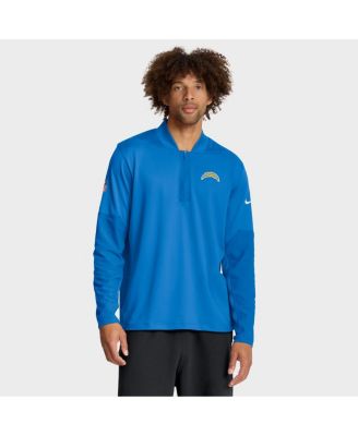 Nike мужская Синяя пыль Лос-Анджелес зарядные устройства побочная DRI-пригонки половина молнии пуловер толстовка