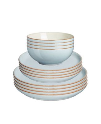 Набор посуды Denby Heritage Pavilion Coupe из 12 предметов, сервиз на 4 персоны