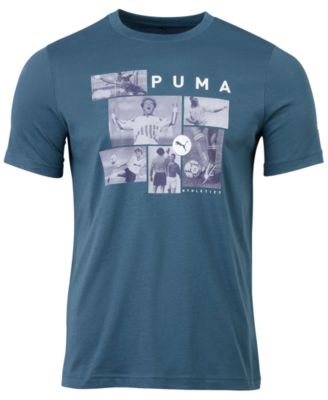 Мужская футбольная футболка Puma с коротким рукавом на фото
