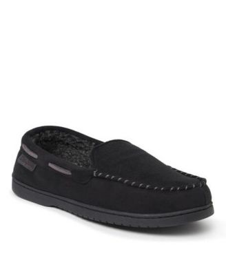 Мужские мокасины Keaton Micro Suede из натуральной кожи Dearfoams, домашняя обувь, тапочки
