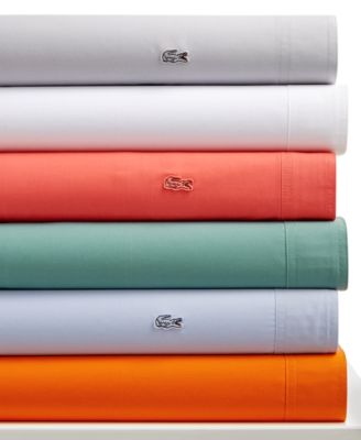 lacoste cotton brushed twill sheets