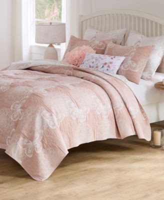 Коллекция Greenland Home Fashions Mariposa Dahlia Matelassé, 3 шт. Комплект покрывал, King