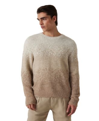 Мужской свитер GUESS с длинным рукавом и рисунком в полоску