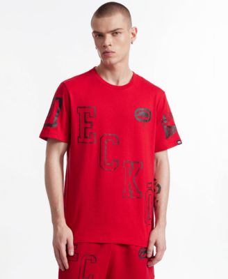 Мужская трикотажная футболка Ecko Unltd пропорционального размера с коротким рукавом