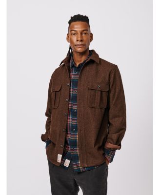 Мужская шерстяная верхняя рубашка Lysaghts от Aubin