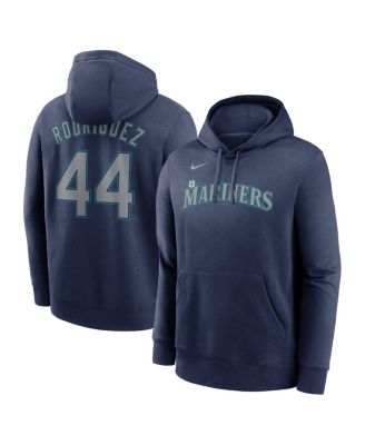 Мужская толстовка Nike Julio Rodríguez Navy Seattle Mariners с именем и номером игрока, флисовый пуловер с капюшоном