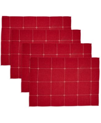 Салфетка с вышивкой Saro Lifestyle, набор из 4 салфеток