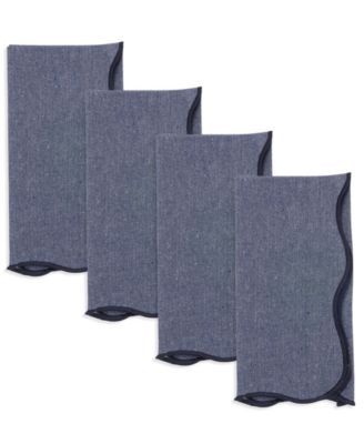 Салфетка с морским гребешком Saro Lifestyle Eco Chic, набор из 4 салфеток