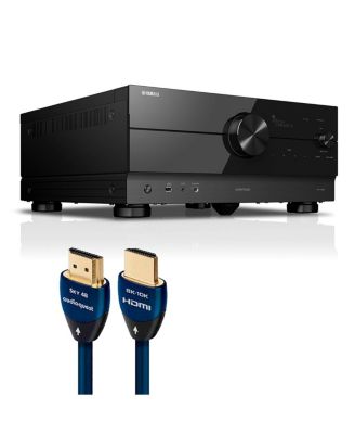 11.2-канальный ресивер Yamaha RX-A8A AVENTAGE с кабелем AudioQuest SKY 3 м HDMI черный