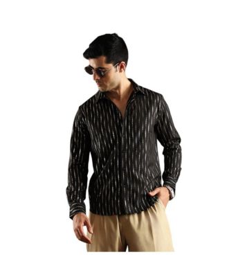 Мужская рубашка Campus Sutra с металлическим принтом