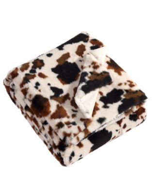Накидка из искусственного кроличьего меха пятнистой коровы Wrangler, 50