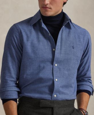 Мужская рубашка Polo Ralph Lauren классического покроя с длинным рукавом из матовой ткани Polo Ralph Lauren