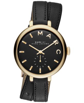 marc jacobs watch leather strap