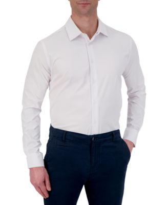 Мужская тканая рубашка с 4-полосным принтом в елочку из коллекции Report