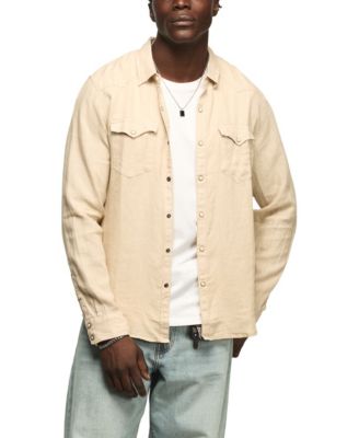 Мужская рубашка в западном стиле с отложным воротником от бренда Lucky